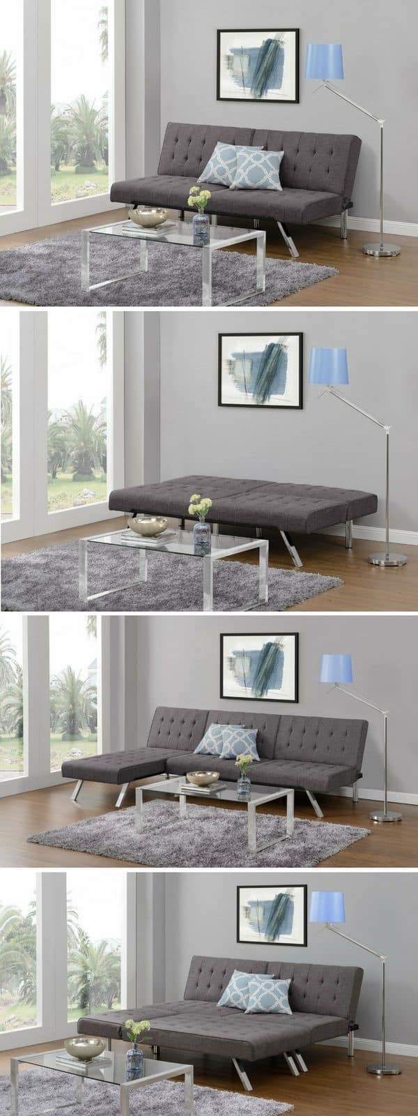 Futon sofa beds provide similar advantages but are too firm to sleep on