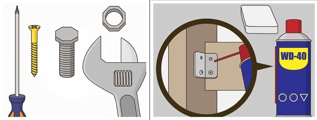 Tighten joints in your squeaky futon and lubricate them.