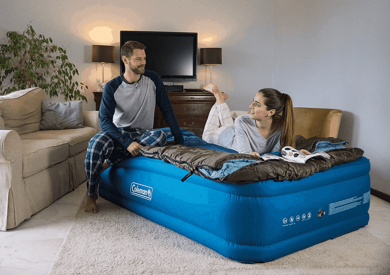 two person air mattress 400 pounds