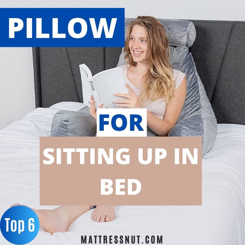 Pillow for sitting up in bed