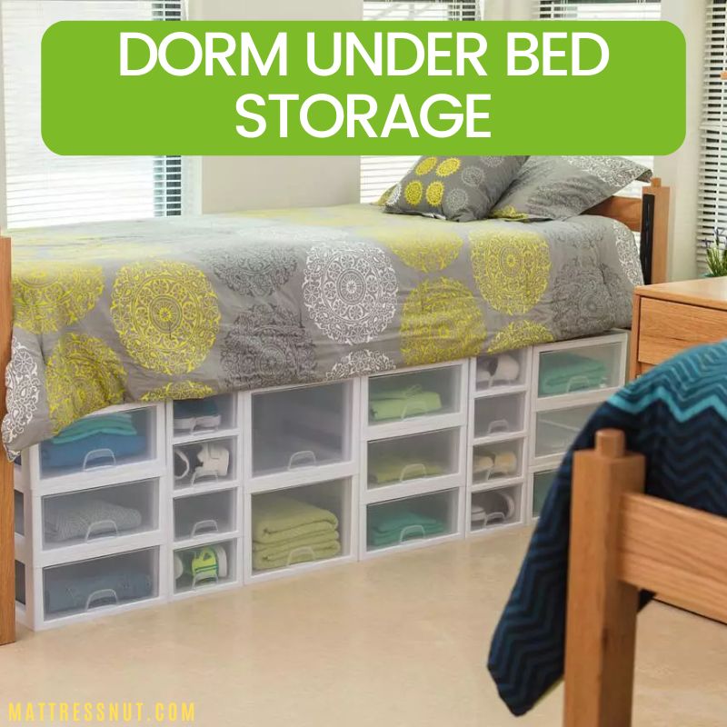 dorm under bed storage