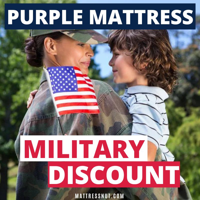 purple mattress military discount