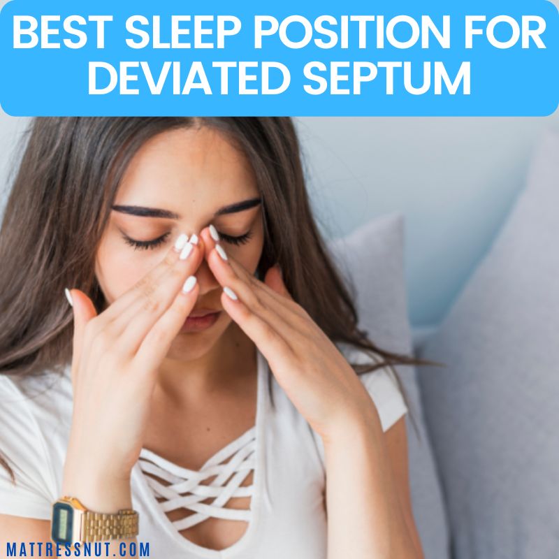 best sleep position for deviated septum