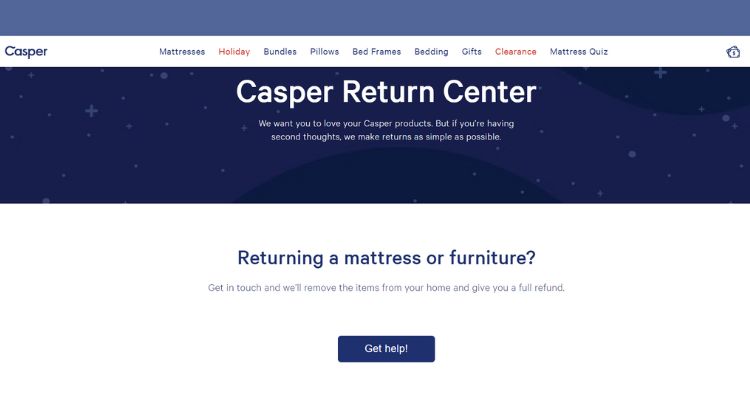 casper exchange policy