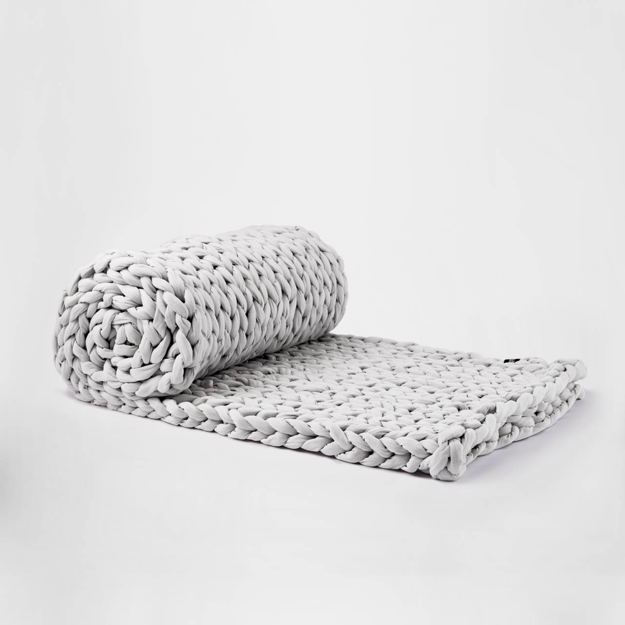 Silk and Snow Hand Knitted Weighted Blanket