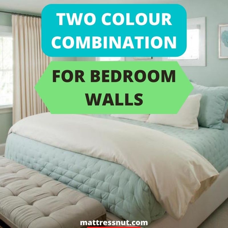 Two colour combination for bedroom walls