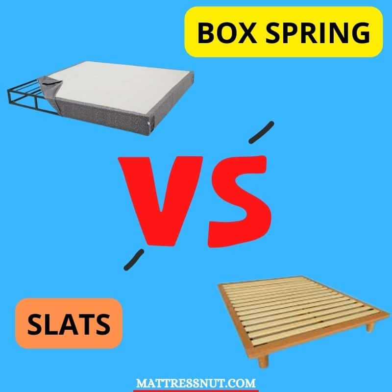 Box spring vs Slats, our comparison, difference with pros and cons