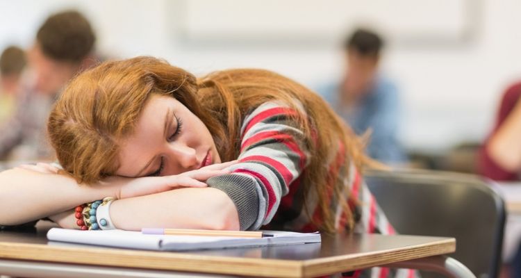 how to not fall asleep in class