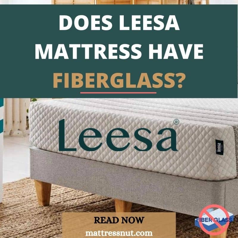 Does Leesa mattress have fiberglass