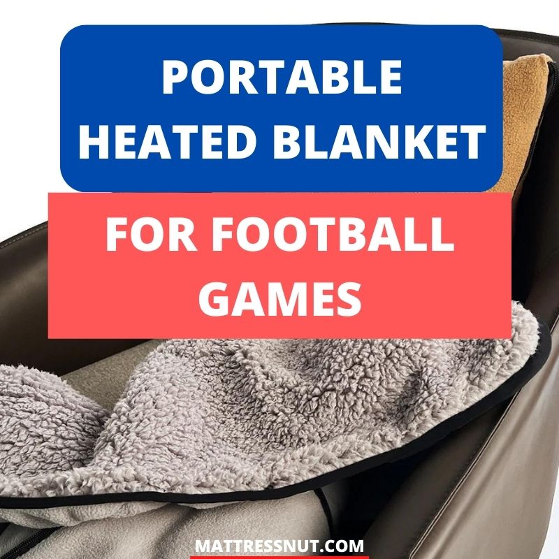 Portable heated blanket for football games