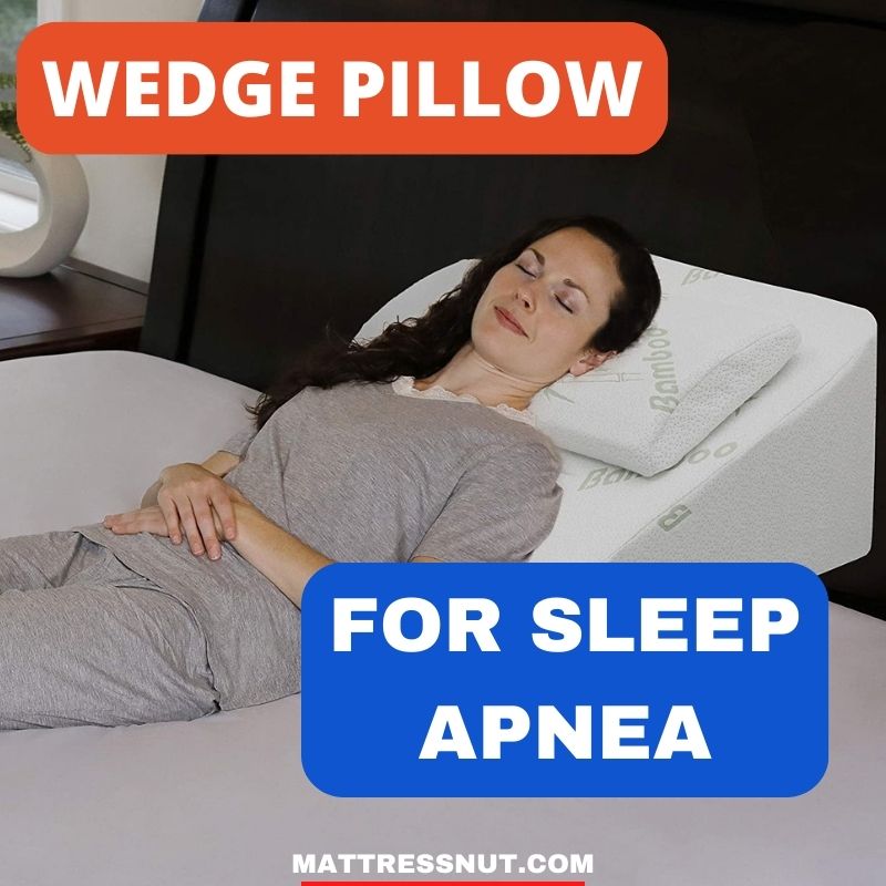 Wedge pillow for sleep apnea