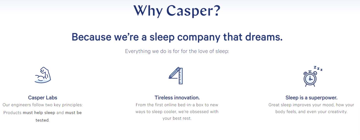 Casper manufacturing