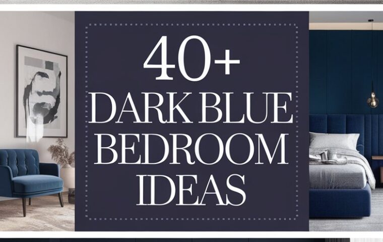 40+ Dark Blue Bedroom Ideas