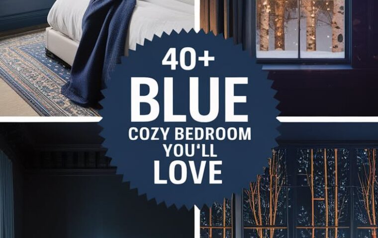 40+ Blue Cozy Bedroom Ideas you will Love