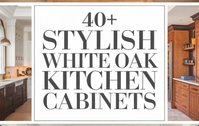 40+ beautiful white oak kitchen cabinets